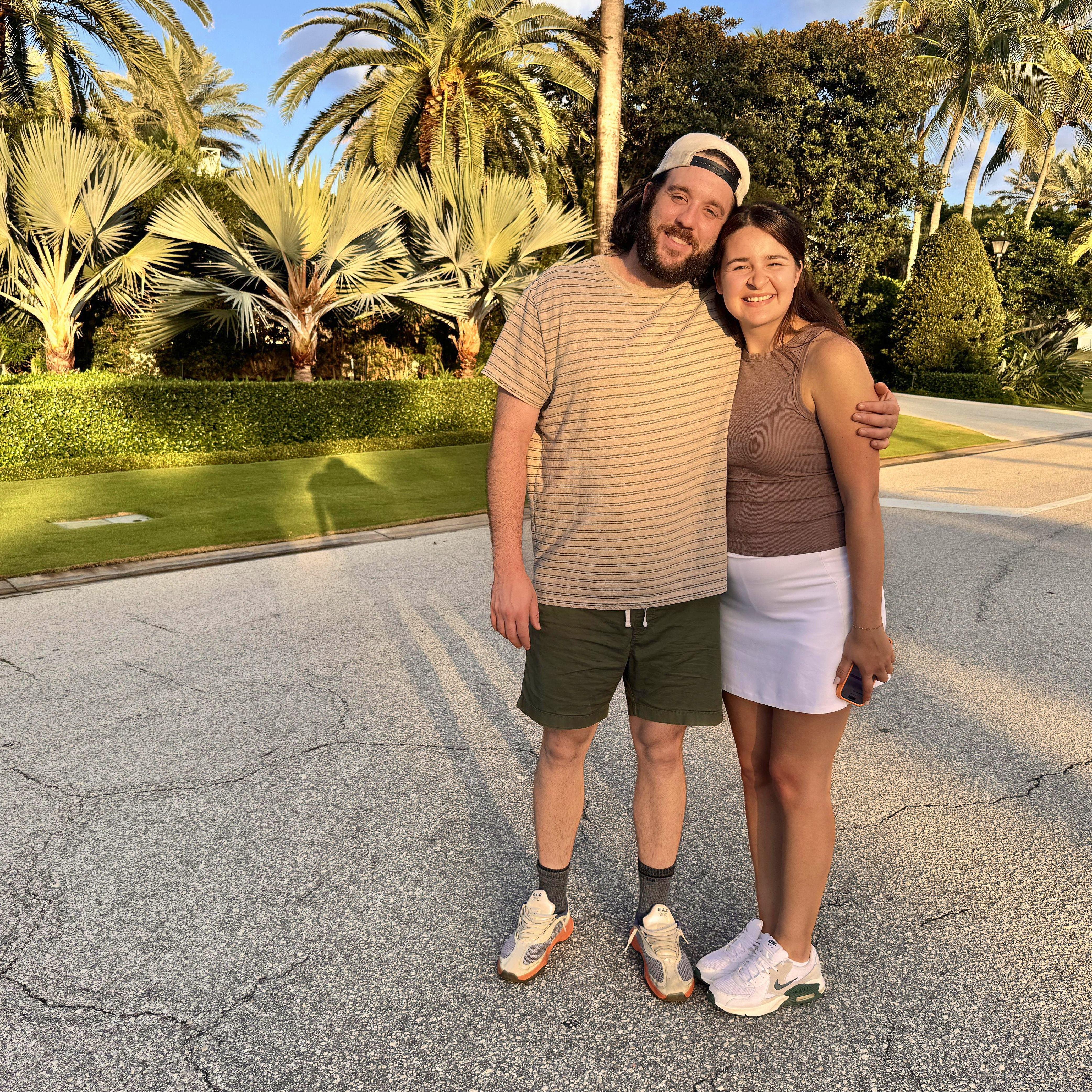 In West Palm Beach visiting Teddy's Grandpa!