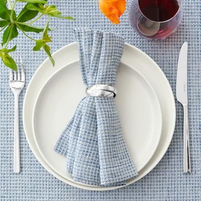 Linked Metal Napkin Rings, Set of 4