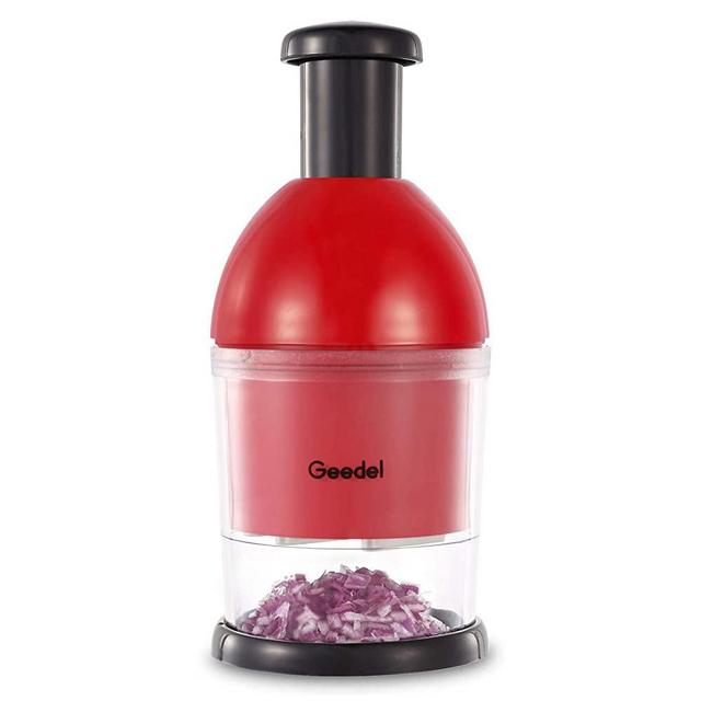 Manual Food Chopper, Easy to Clean Vegetable Food Chopper, Slapping Onion Chopper Dicer Mincer for Nut, Garlic, Salad and More - BPA Free