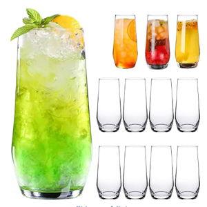 18oz Drinking Glasses, Highball Glasses Set of 12