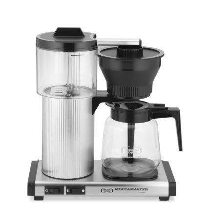 Sur La Table Technivorm Moccamaster Coffee Maker with Thermal Carafe, Polished Silver