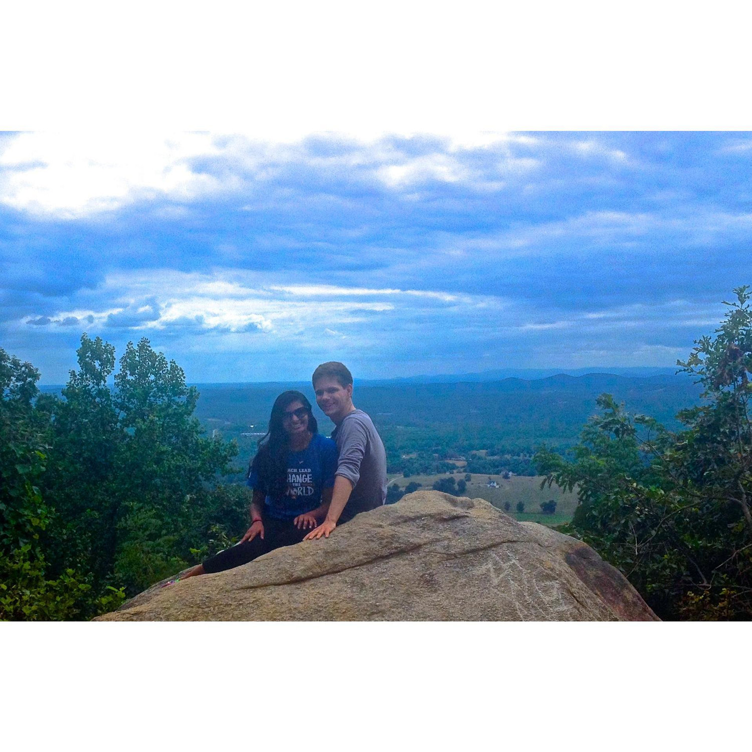 First time hiking together - Anita had to perfect position her phone on a rock to get this magnificent image.