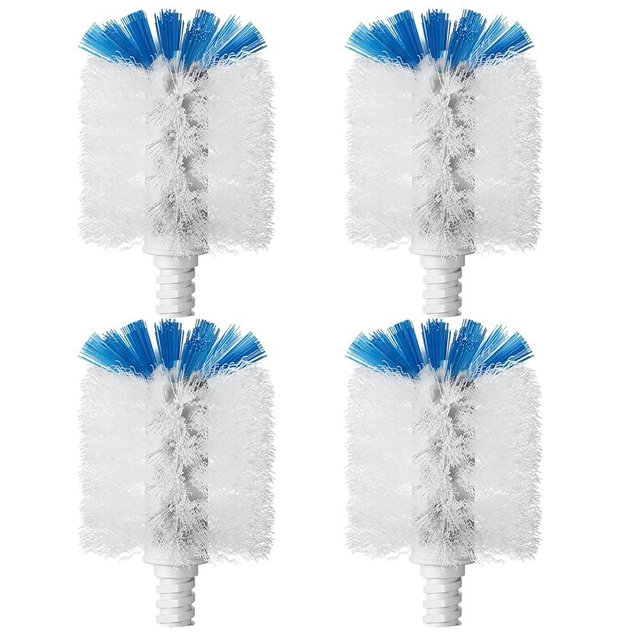 Bottle Brush Refills for OXO Stainless Steel Bottle Brush Only, 4 Pack Bottle Brush Replacement Head for Clean Water Bottle, Baby Bottle, Glasswares, Mugs
