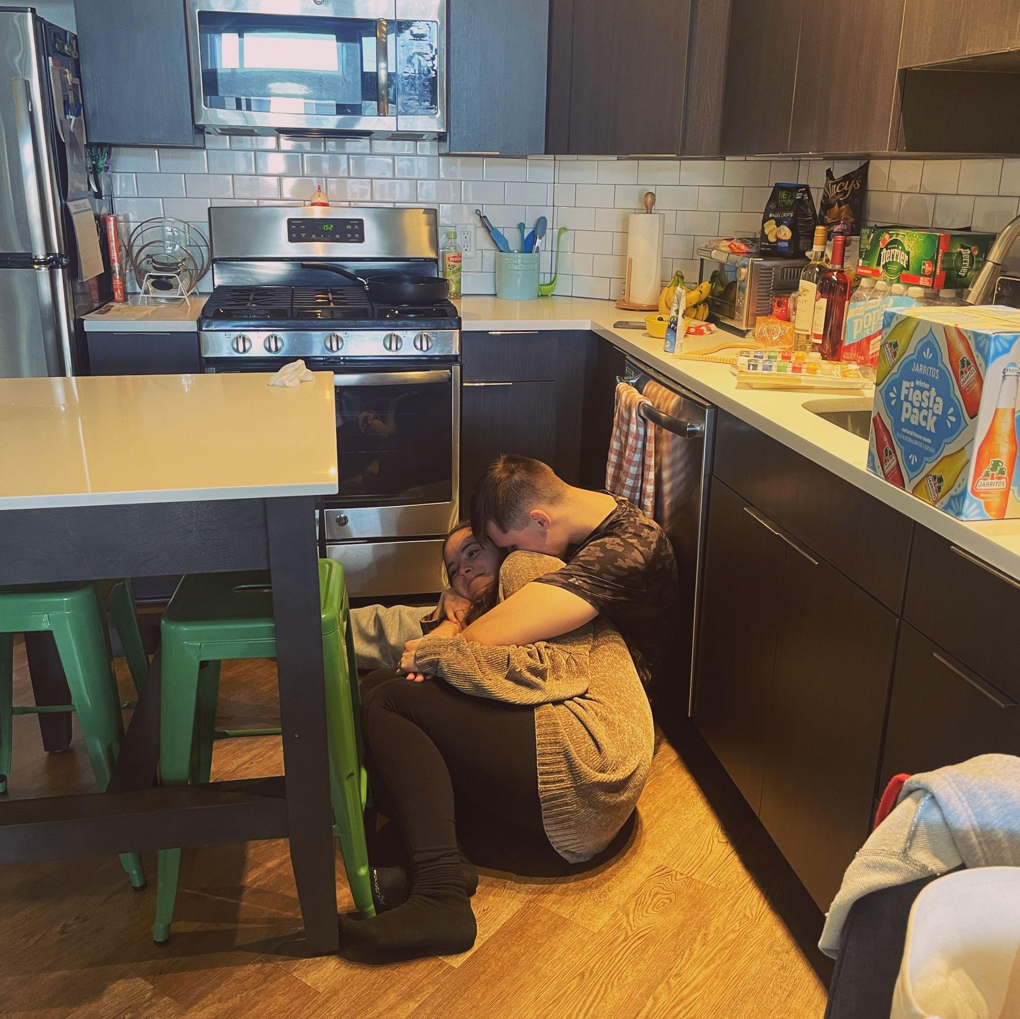 Mandi & Kim's kitchen floor in Reston, Virginia!