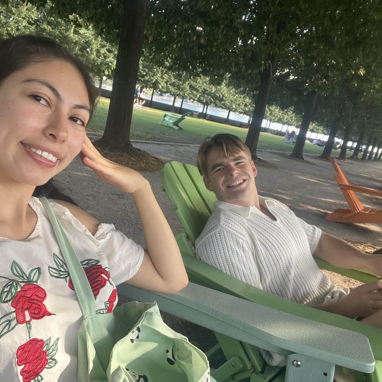 Reading dates in Roosevelt Island!