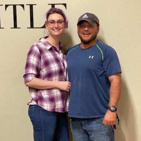 At the closing for our new house!
