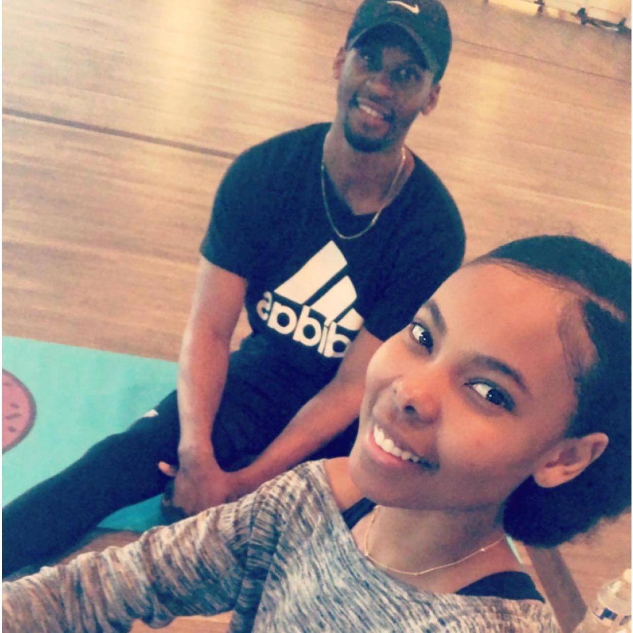 Stephen surprises Tiara with Goat Yoga!