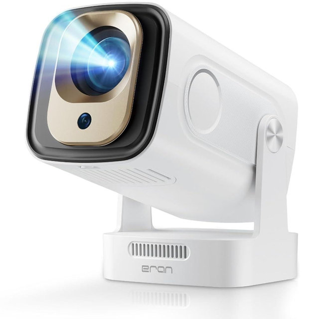 Upgraded HY260 PRO MINI Portable Projector, Native 1080P Support for 4K Resolution with Bluetooth 5.4 WIFI6 300 ANSI Android 11,180° Rotatable, Auto Keystone Correction,35"-130" Screen Video Projector