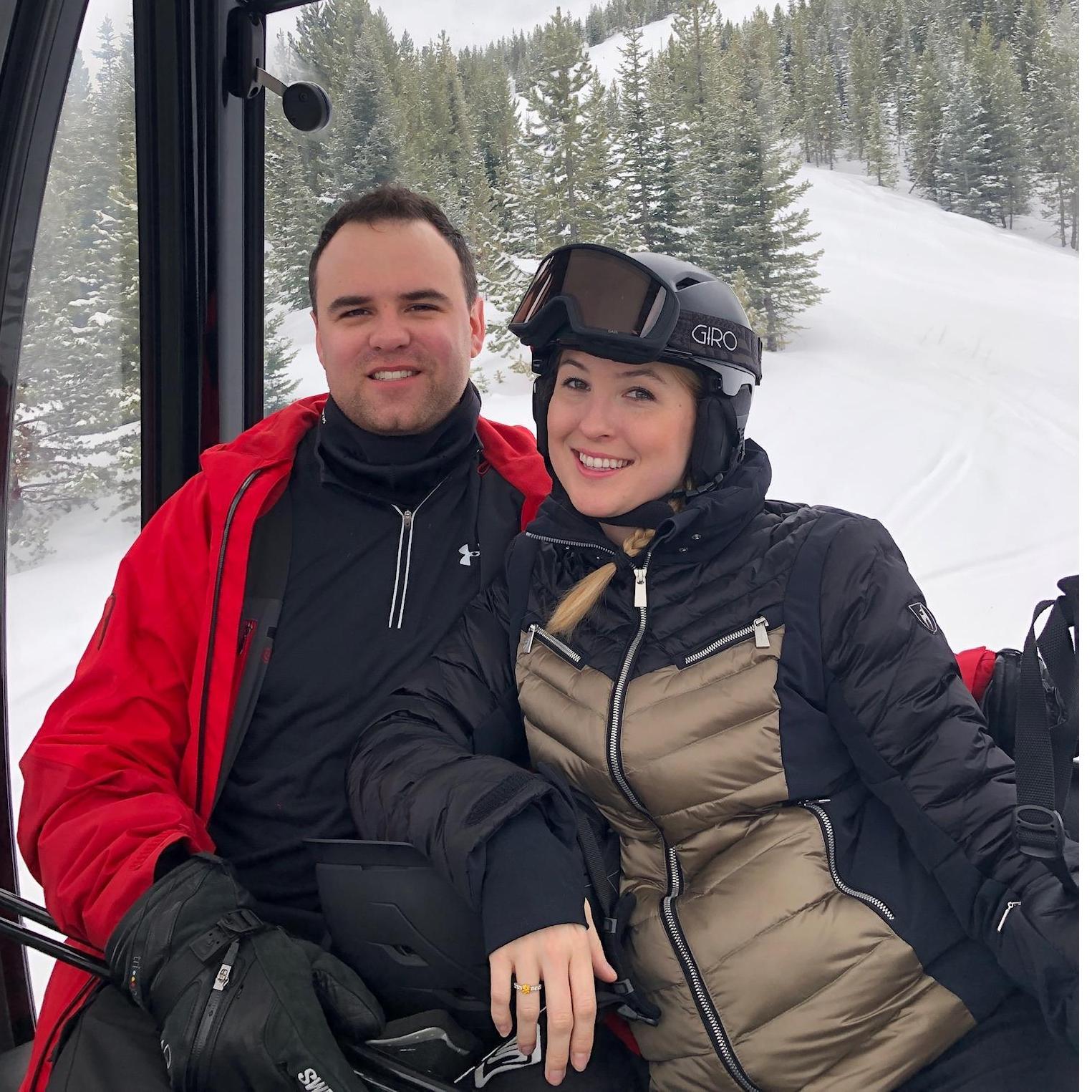 Doing on of our favorite things together - skiiing! This picture was taken on our trip to Montana with Brayton, Molly, Andre & Priscilla!