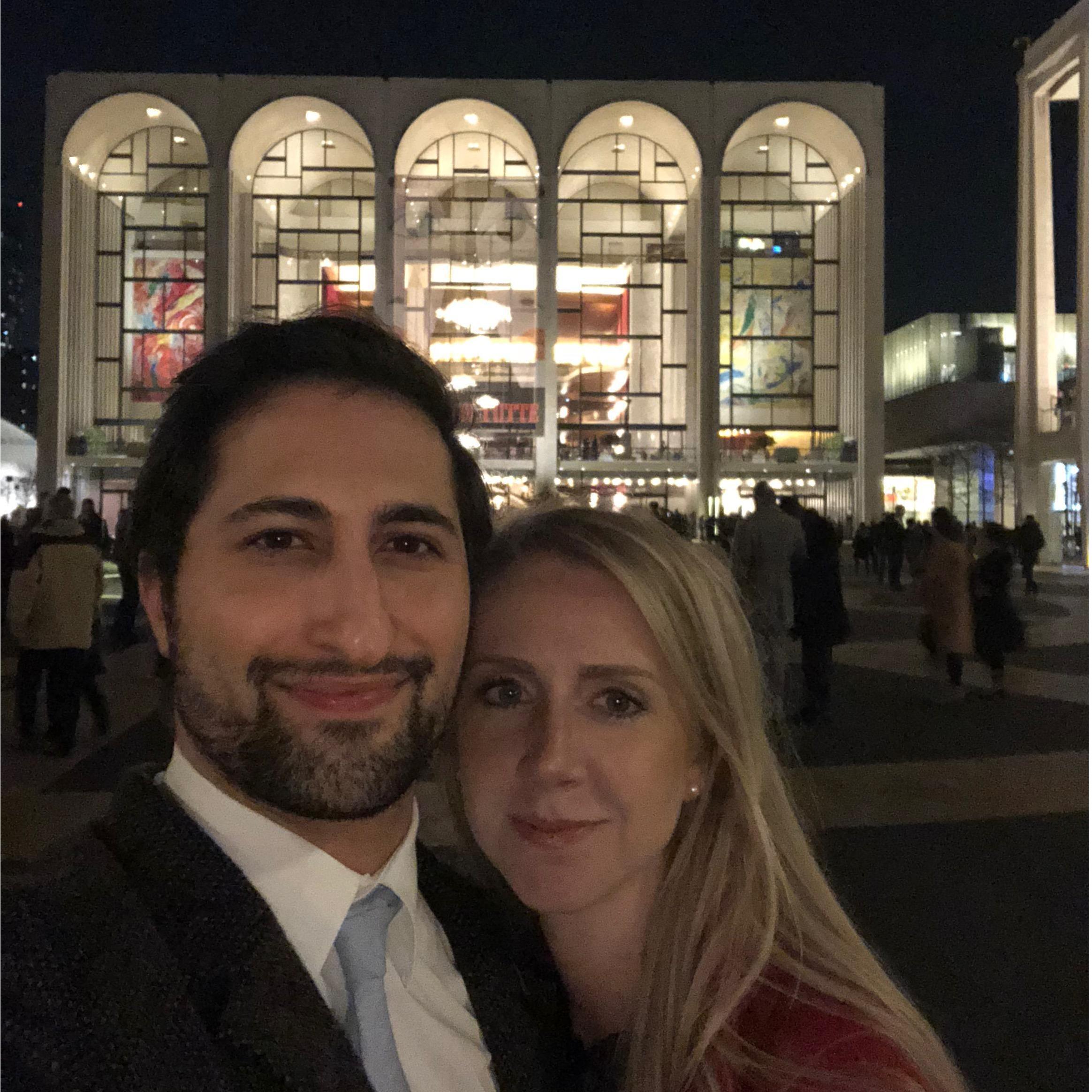 On Valentine's Day 2018, Amir surprised Samantha with tickets to see the New York City Ballet perform Romeo and Juliet.