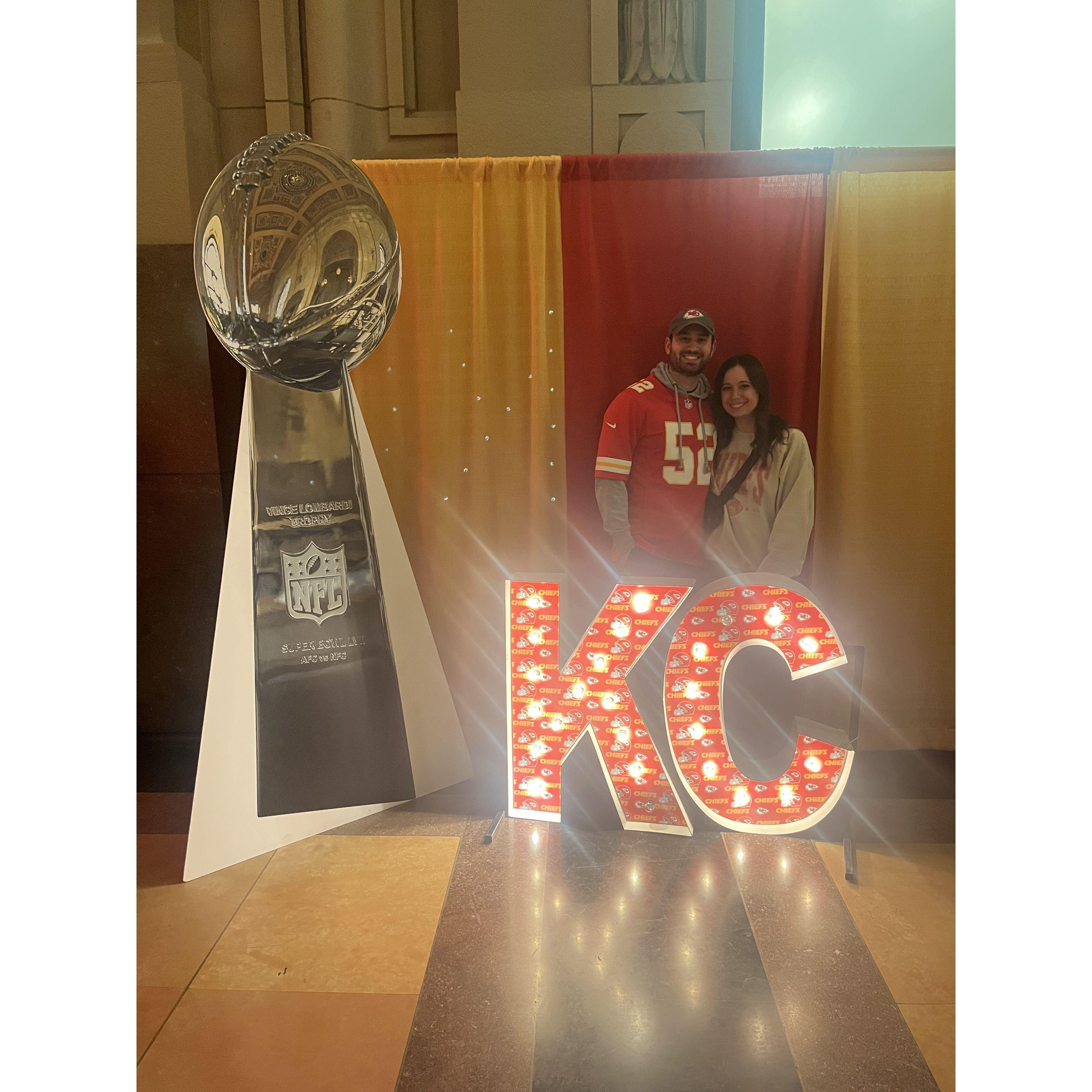 Celebrating the Chief's Super bowl win at Union Station!