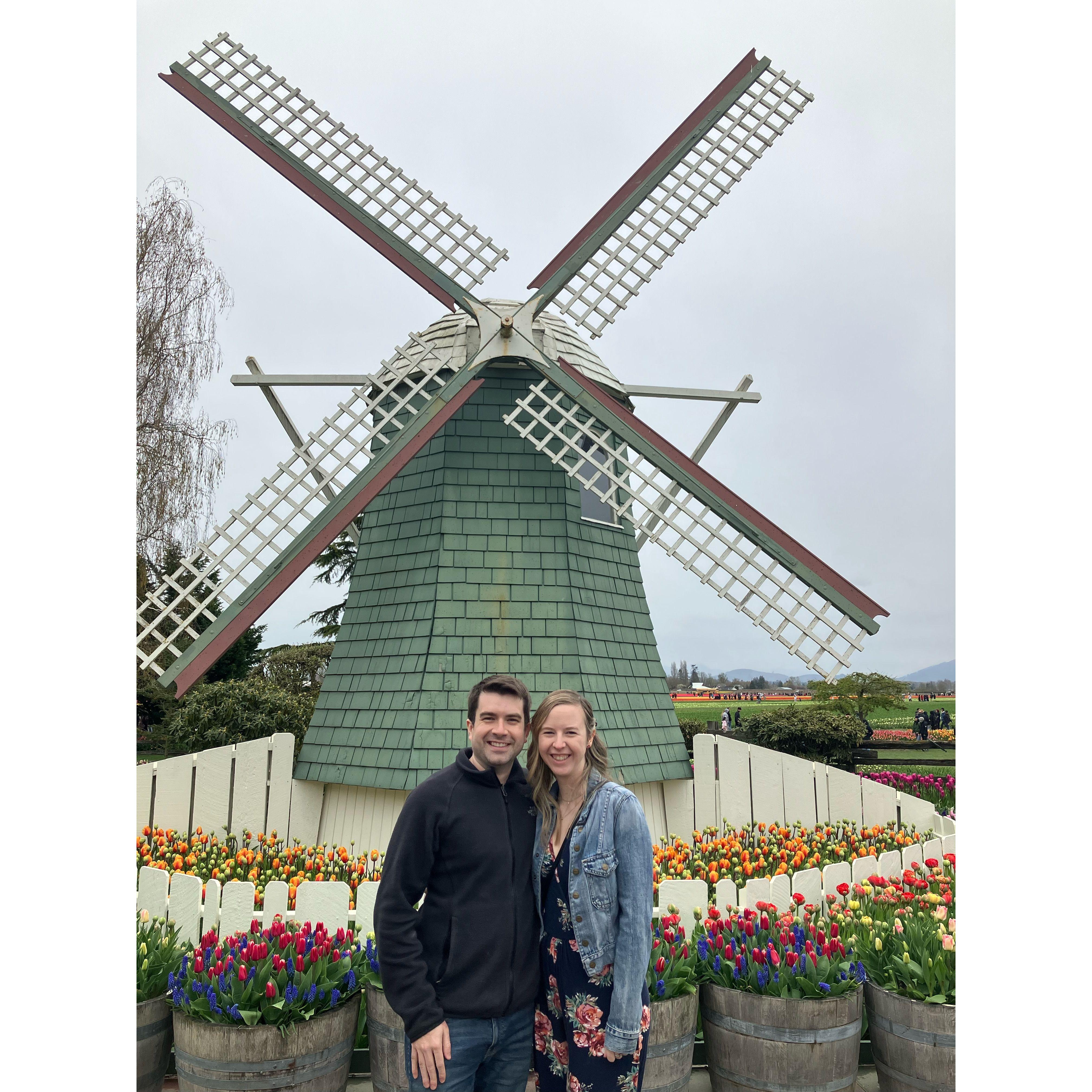 A date to the tulip festival and one of our first official pictures together