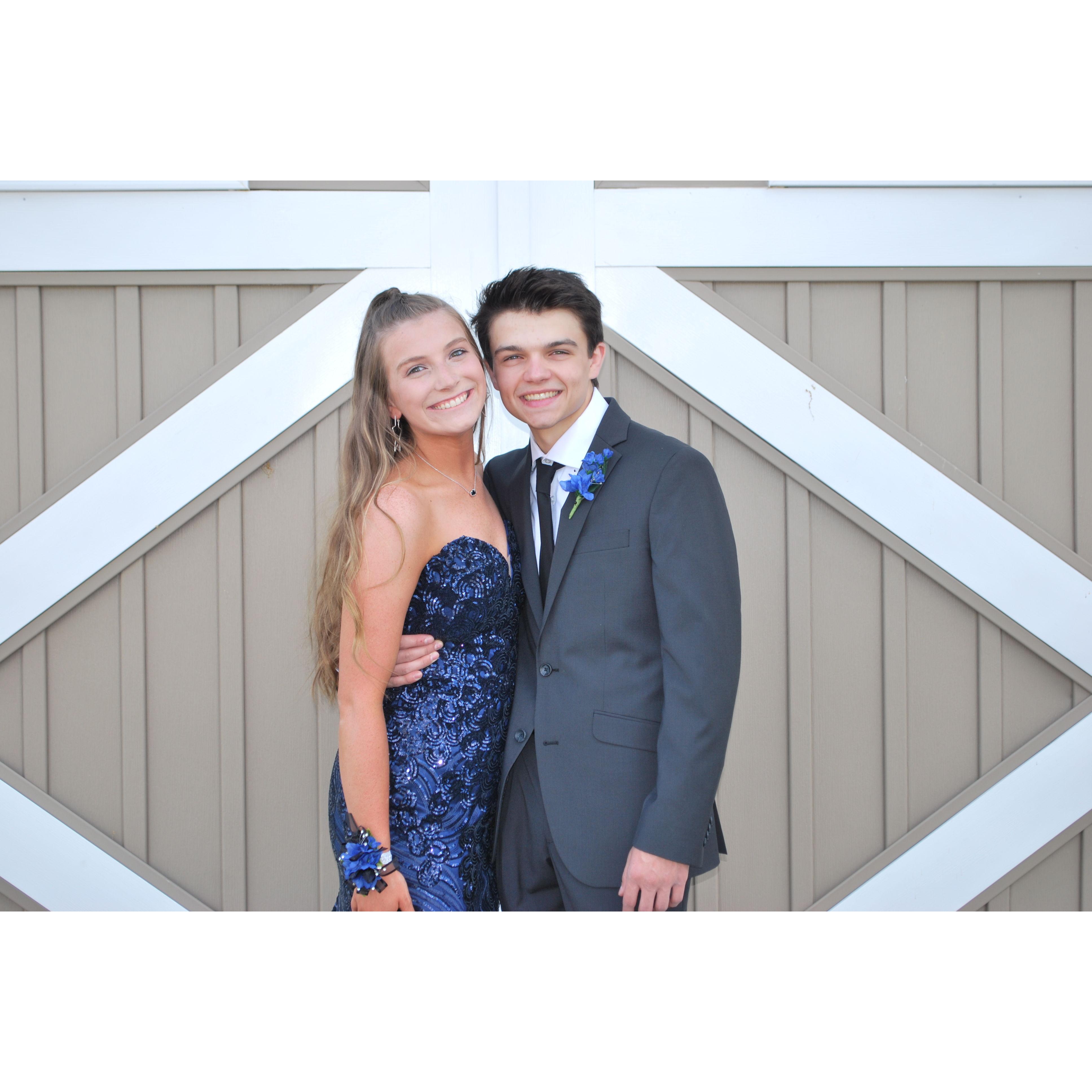 Claire's "Covid prom" in 2020.