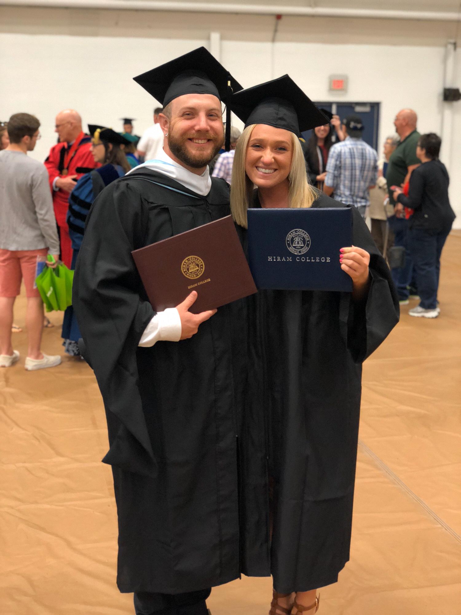 We did it! Ross graduated with his masters and Lisa with her Bachelor of Arts.