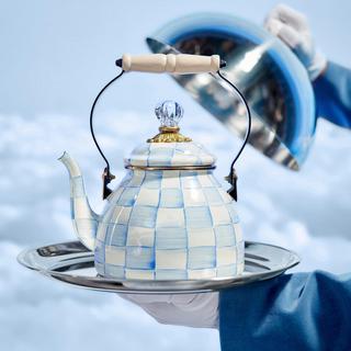 Sky Check Tea Kettle