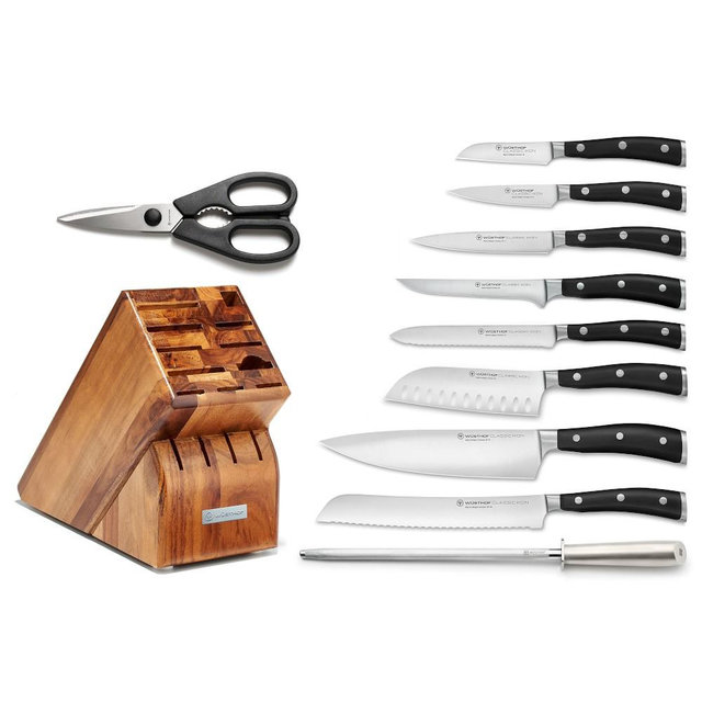 Wüsthof Classic Ikon 11-Piece Ultimate Knife Block Set