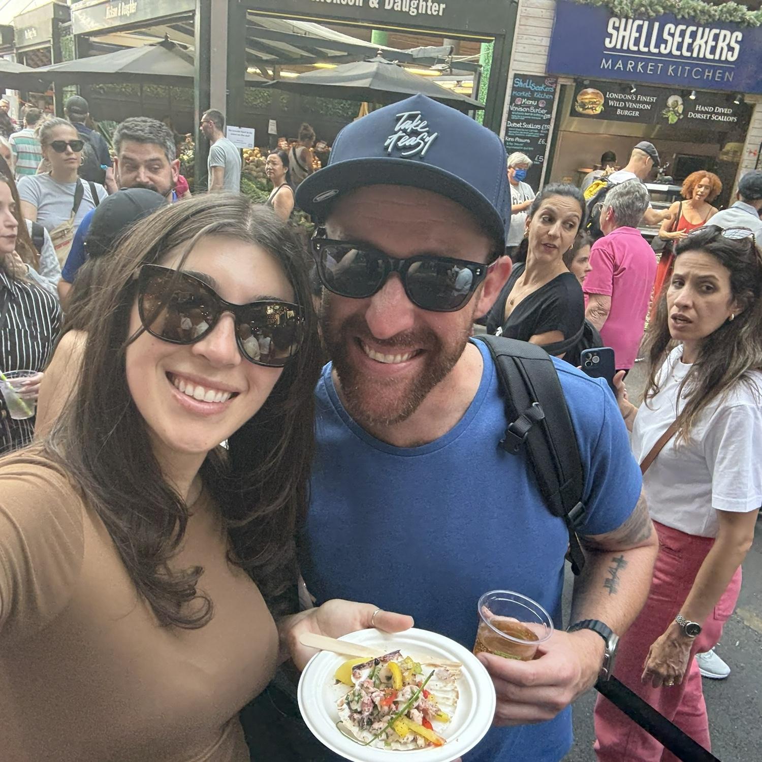 Our first trip to London together and of course we had to visit Borough Market.