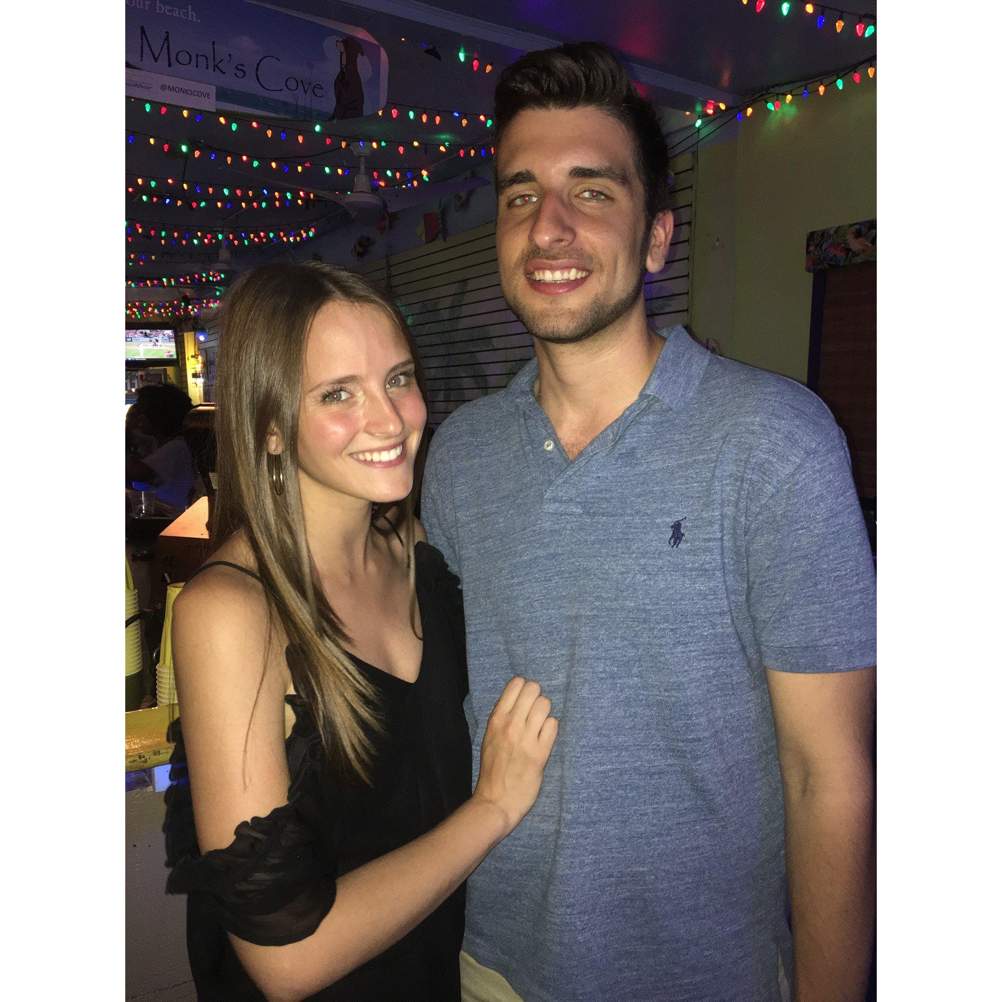 Cody's surprise party at Monk's Cove