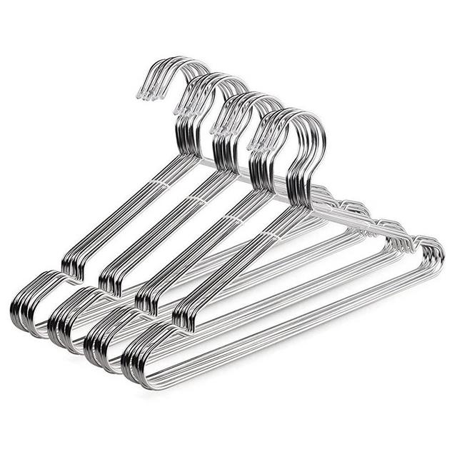 TIMMY Wire Hangers 40 Pack Stainless Steel Strong Metal Coat Hanger Clothes 16.5 Inch