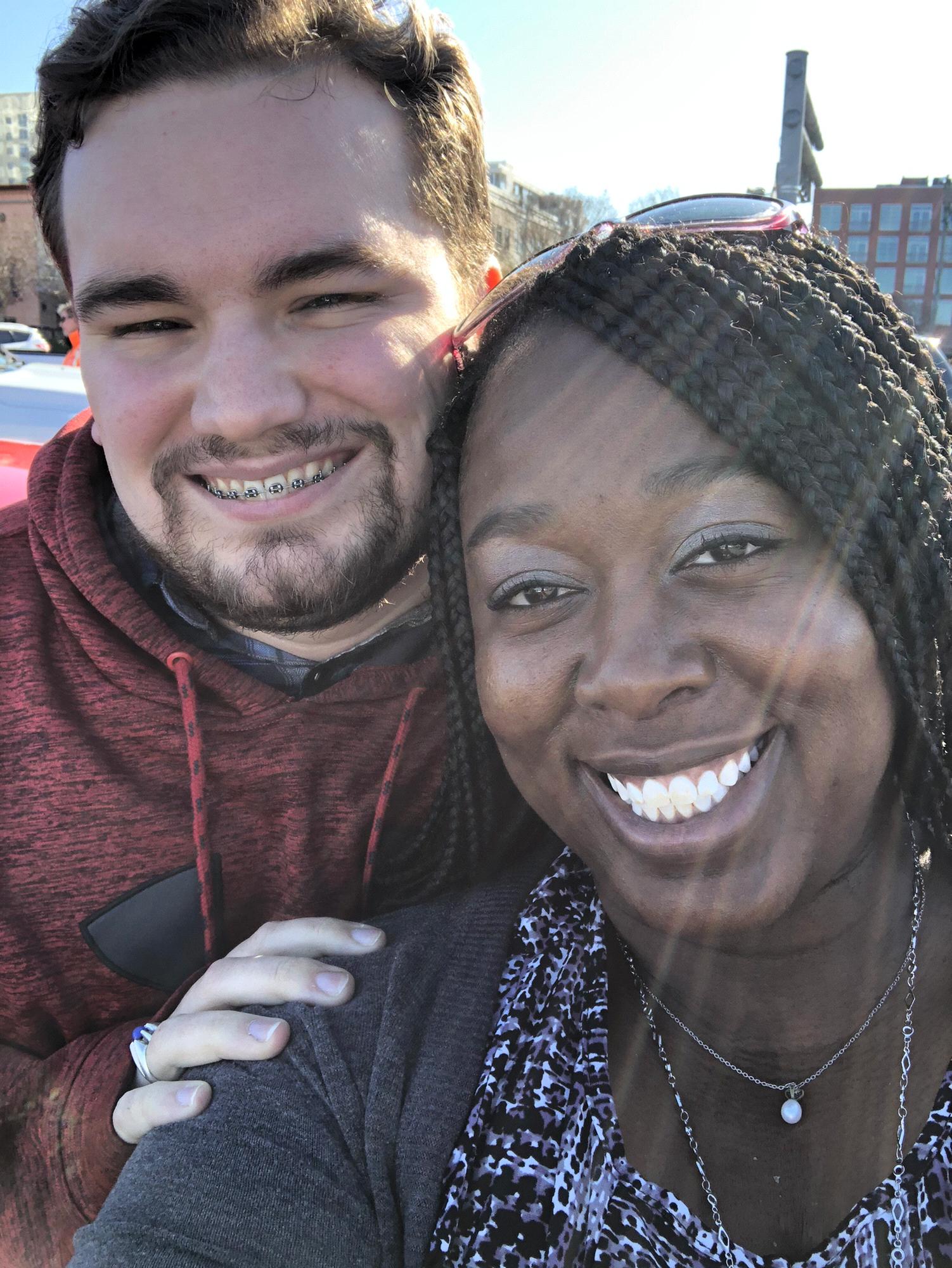 Our first photo together...