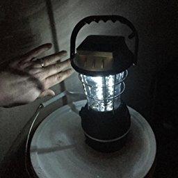 Solar Lantern, AGPtek 5 Mode Hand Crank Dynamo 36 LED Rechargeable Camping Lantern Emergency Light, Ultra Bright LED Lantern - Car Charge - Camping gear for Hiking Emergencies Hurricane Outages