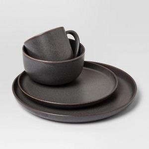 Tilley Stoneware 16pc Dinnerware Set Brown/Gray - Project 62™