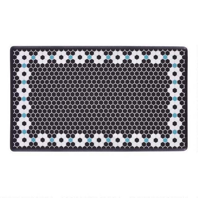 Dash Wellness Mat Flower Tile Nonslip Floor Mat