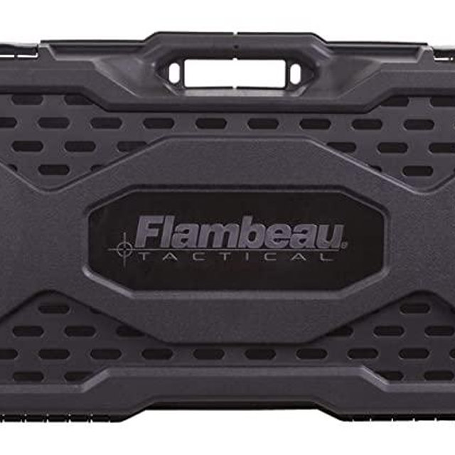 Flambeau Outdoors 6500AR AR Tactical Gun Case with ZERUST - 40 x 12 x 4 in. Hard Gun Case with Zerust Magazine Pockets and Straps for Ammunition, Firearm Storage Accessory