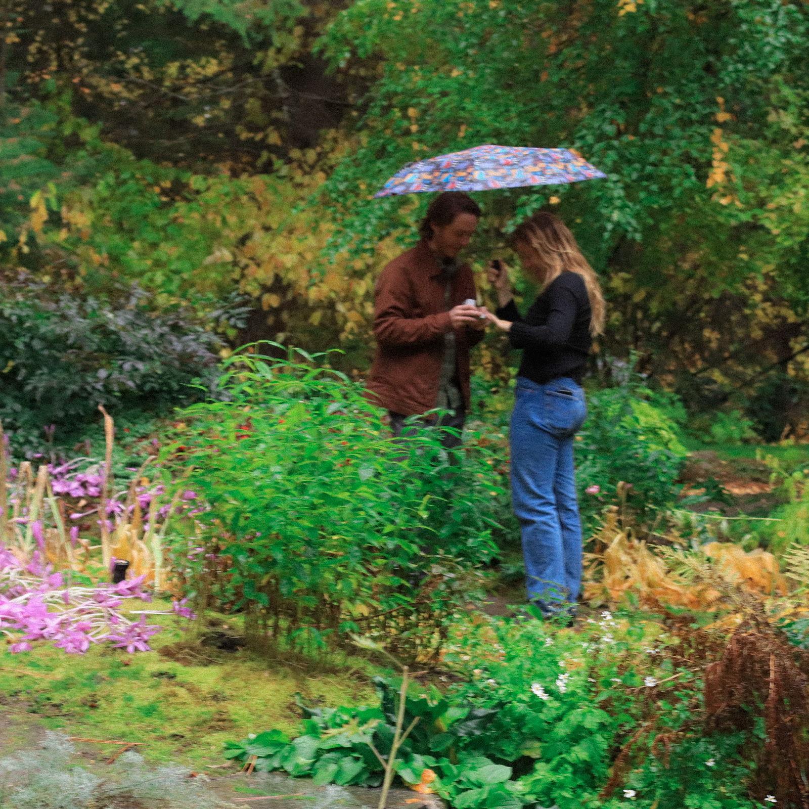 Isaac was waiting in the bushes of a public garden in McCall to surprise Jacquelyn on her girl's trip with Kallie and Maria