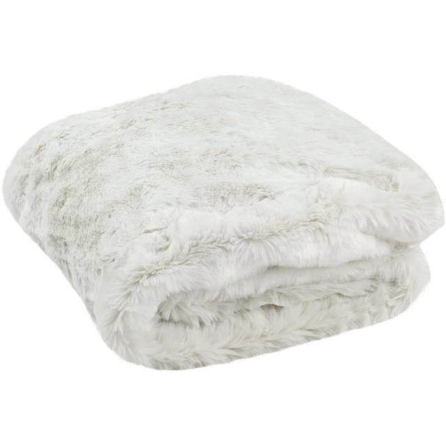 Faux Chinchilla Throw Blanket - Snow White - 60" x 72" - Safavieh