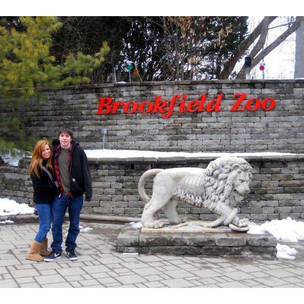 One of our first "dates" at Brookfield Zoo.