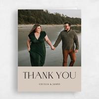 Brown Wedding Thank You - Santiago Photo