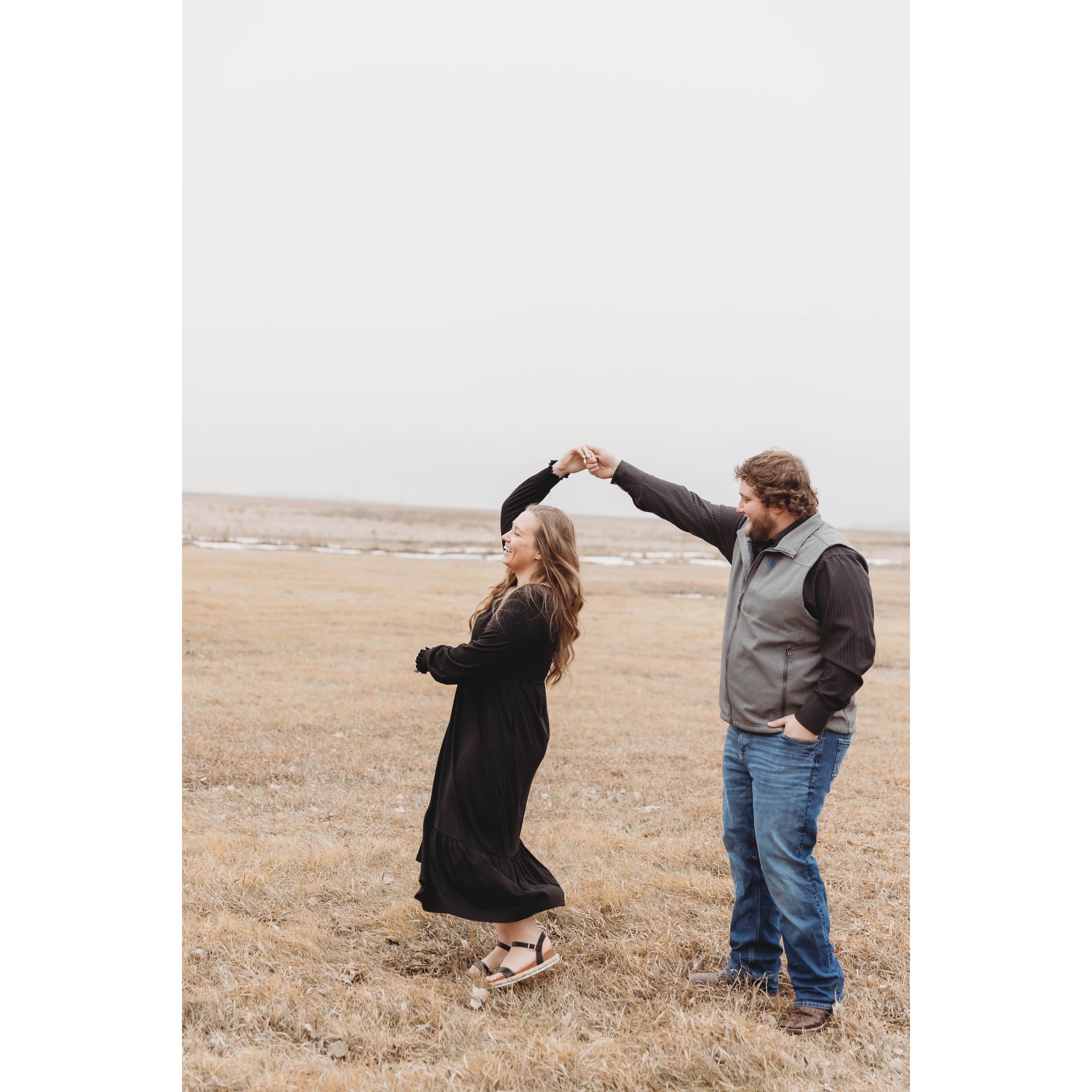 Jordan proposed when we were dancing in the kitchen. One of our favorite things to do together.