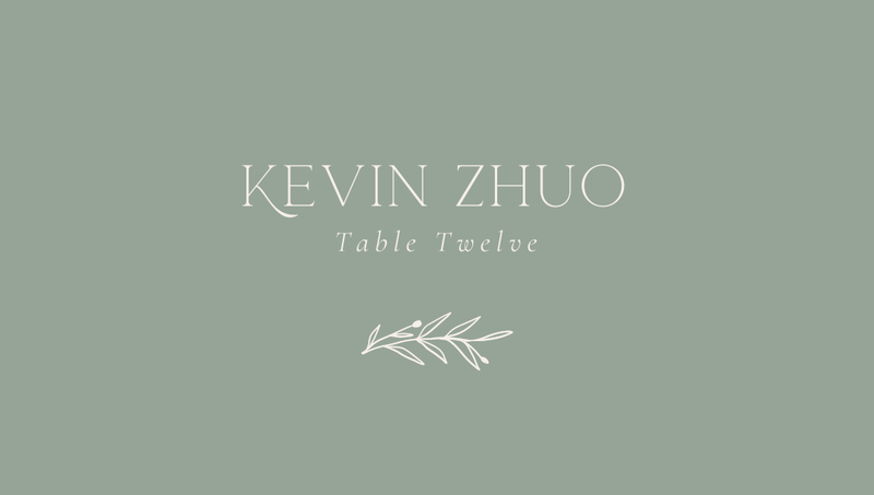 Kently | Sage | Zola Wedding Place Cards
