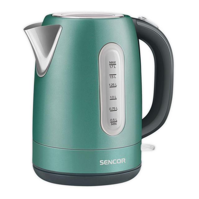 Sencor® 1.7-Liter Stainless Steel Electric Kettle in Green