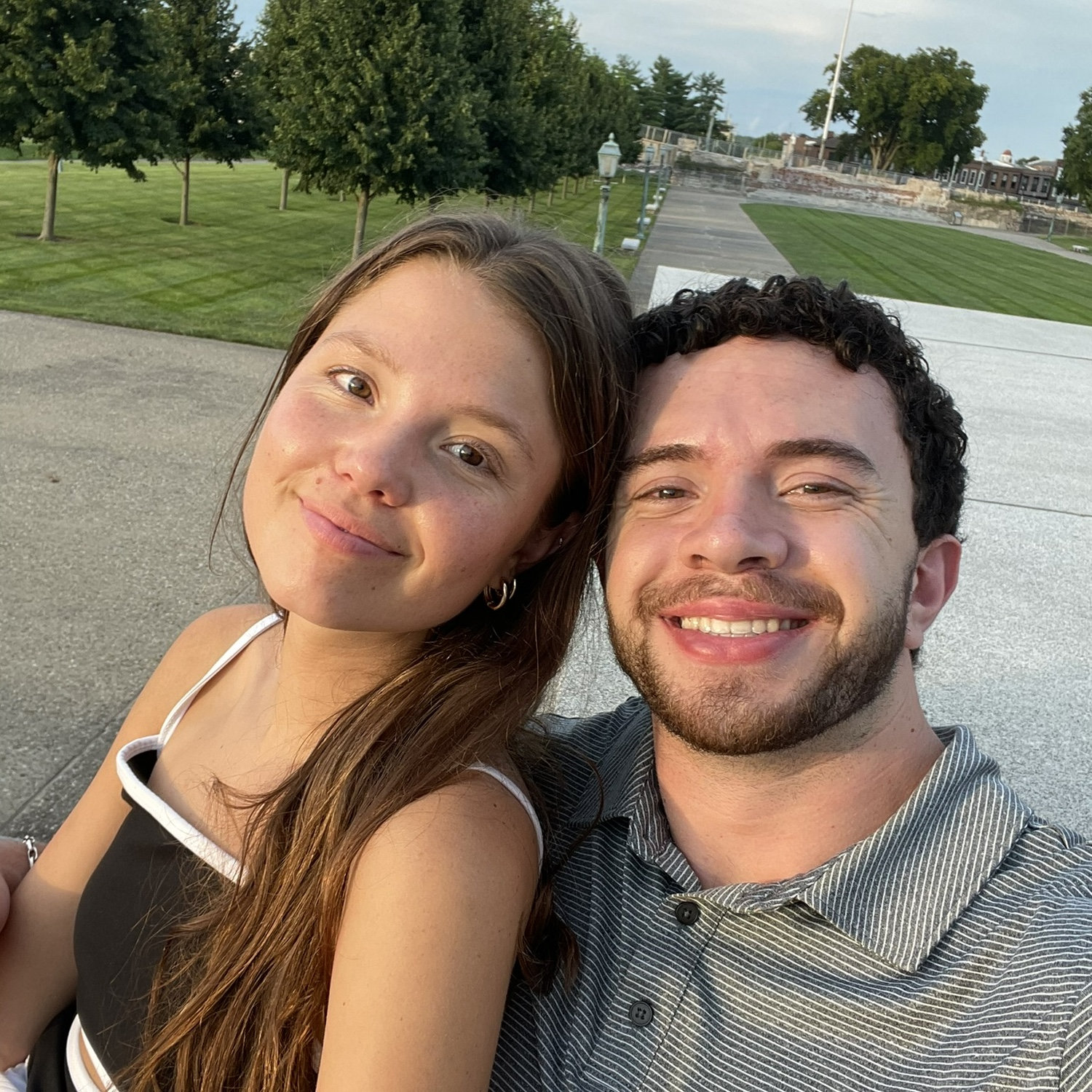 Rachel's first time at the George Rogers Clark monument! Zach and Rachel were dating at the time, but Rachel knew they would get married there immediately when she saw it haha!