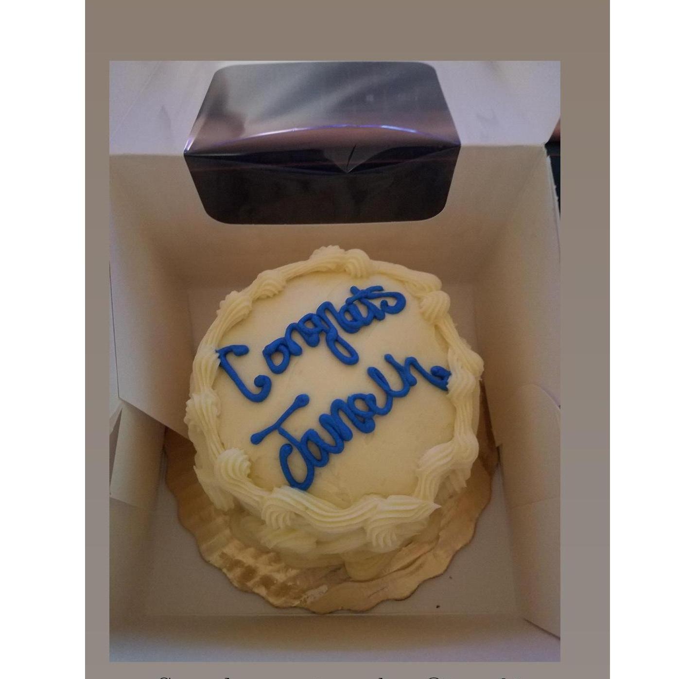 A Cake for Jamalh's Work Program Graduation '2020