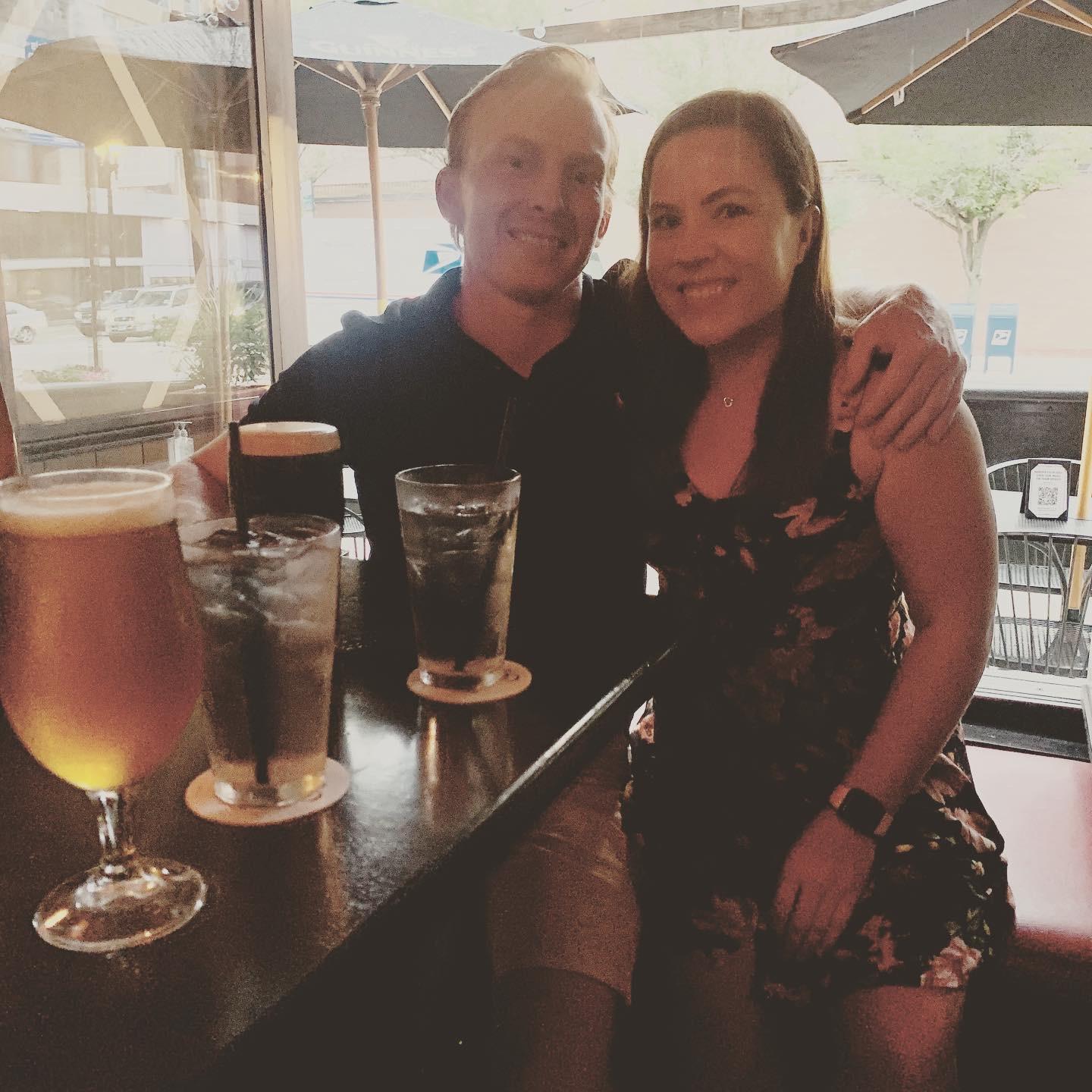 For our 1st anniversary we went back to where it all started... Fado Irish Pub!