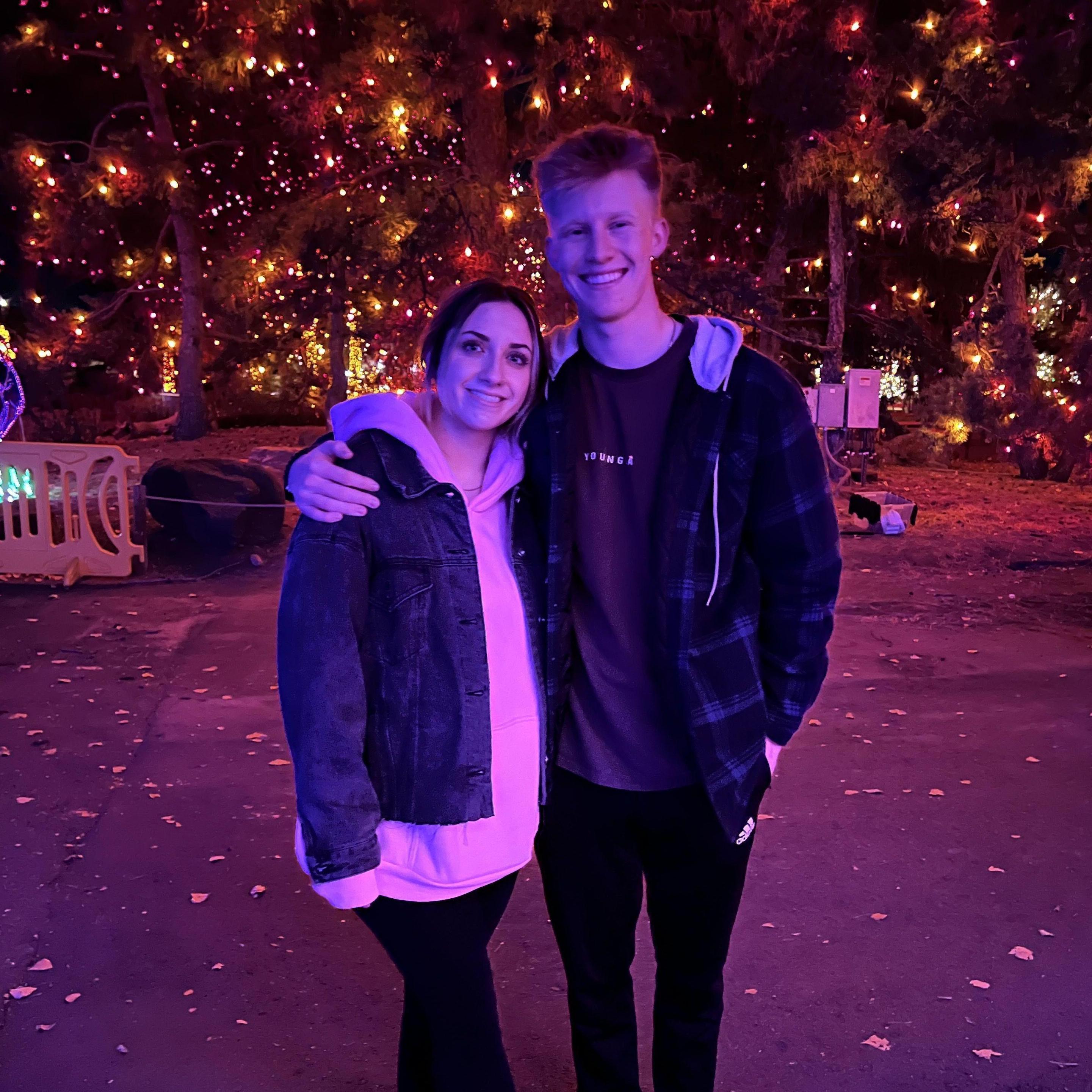 Denver Zoo Christmas lights with the family!