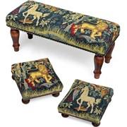 Knights of the Round Table Tapestry Stools