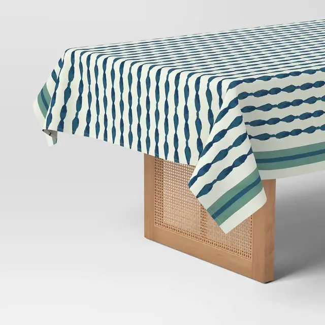 Coastal Tablecloth Blue Striped - Threshold™