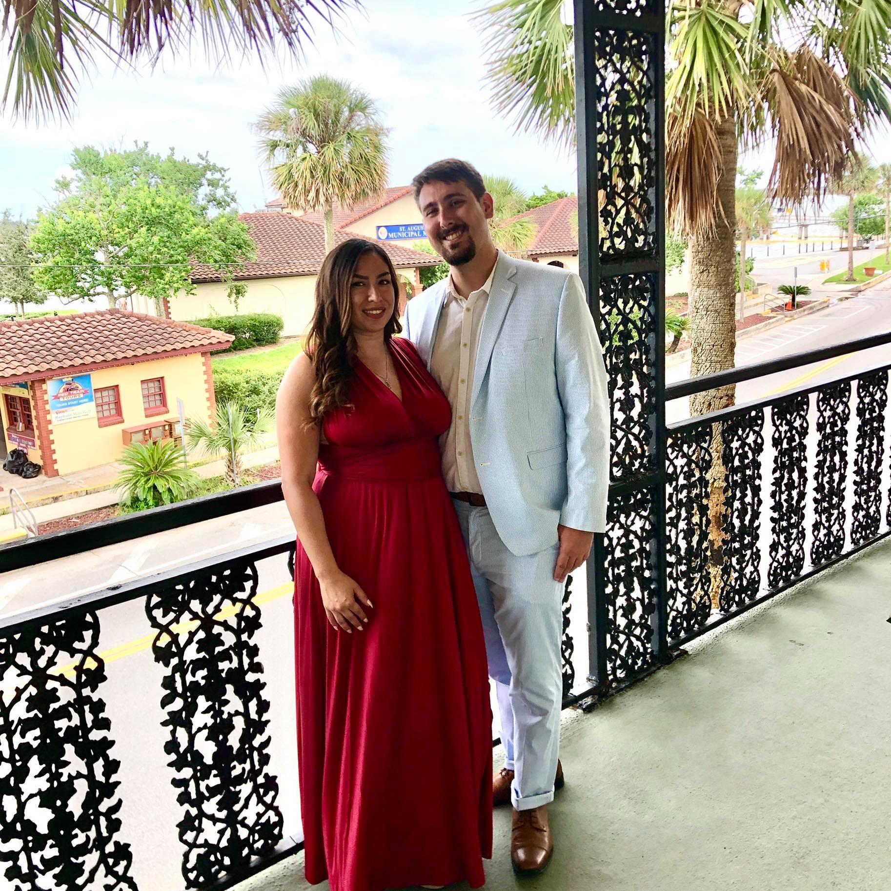 At a wedding in St. Augustine