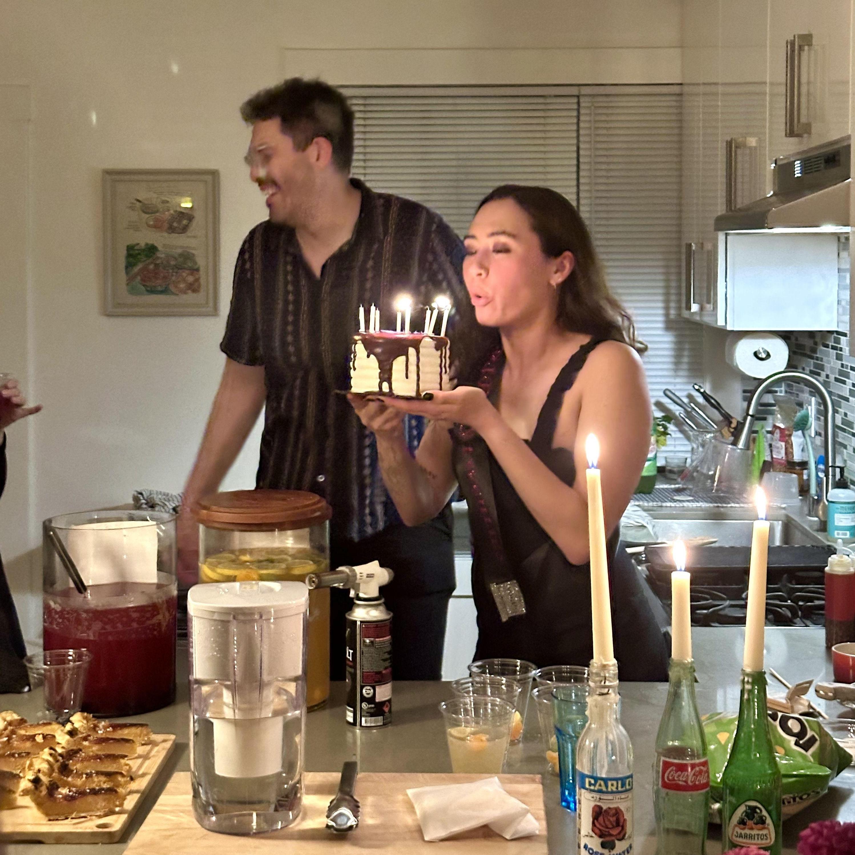 Julia turns 30, "death to my 20s" theme