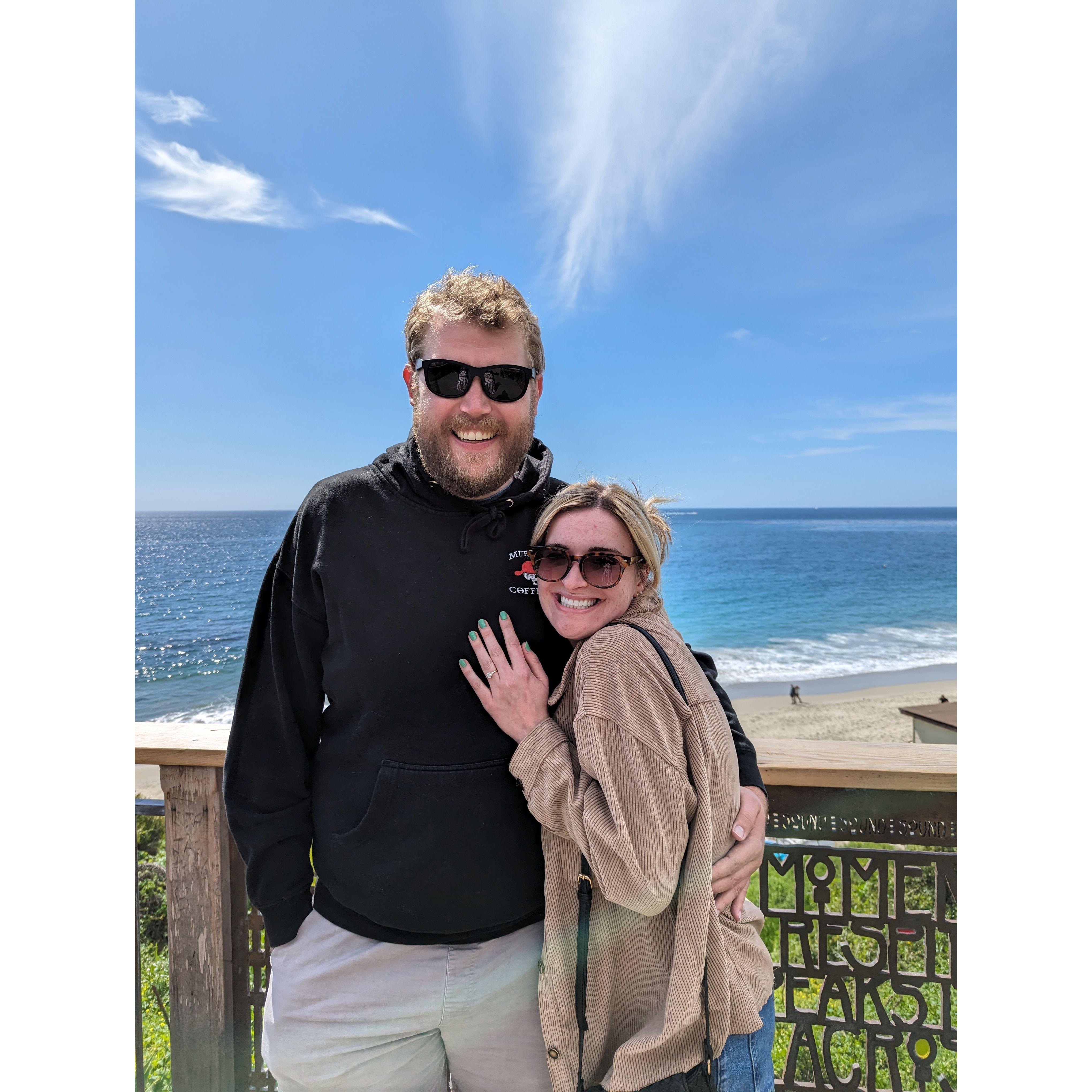 Right after we got ENGAGED!