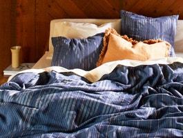 Morelia Organic Duvet Sham, Standard Sham Size -- Moonlight Blue