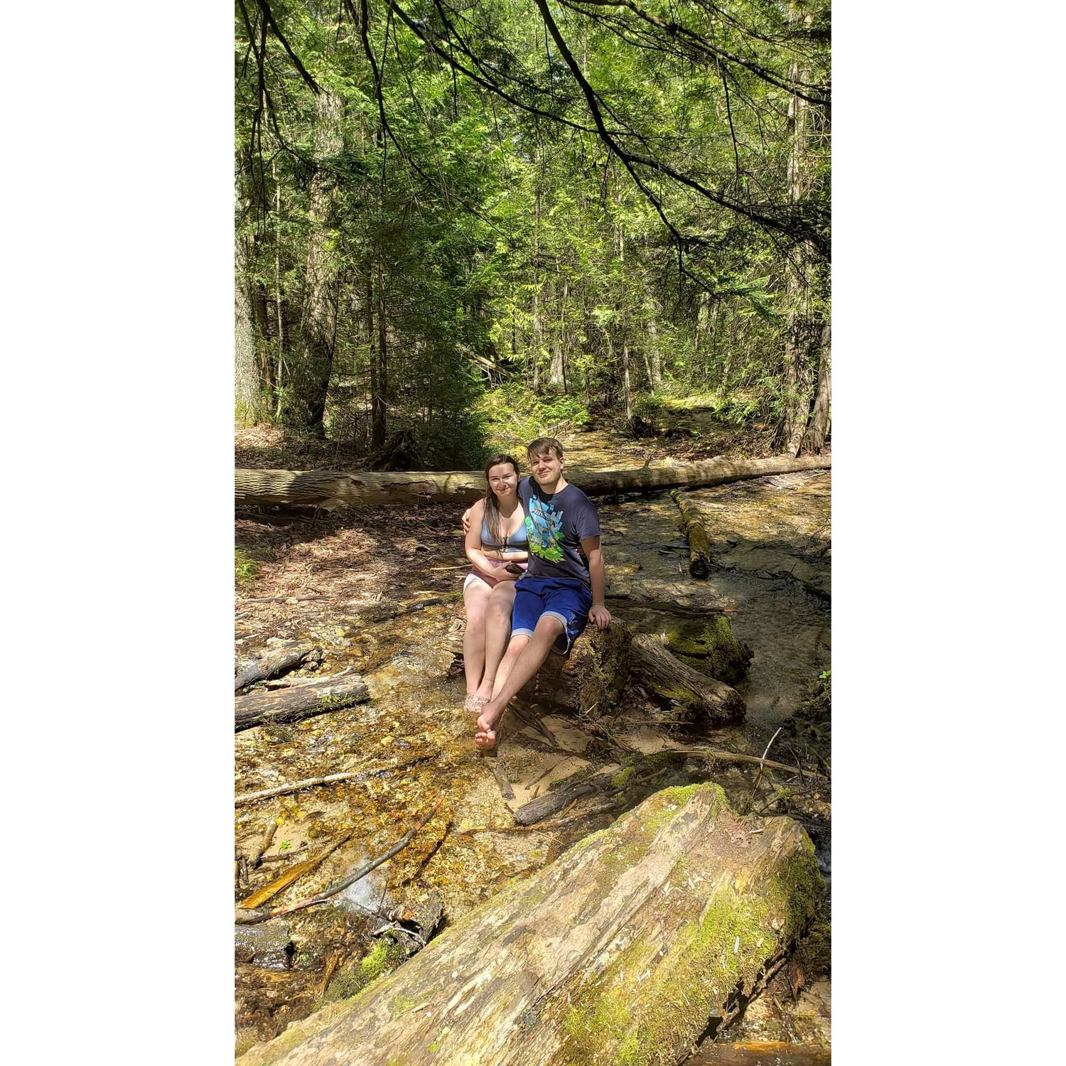 Brocks birthday, we went on a hike
