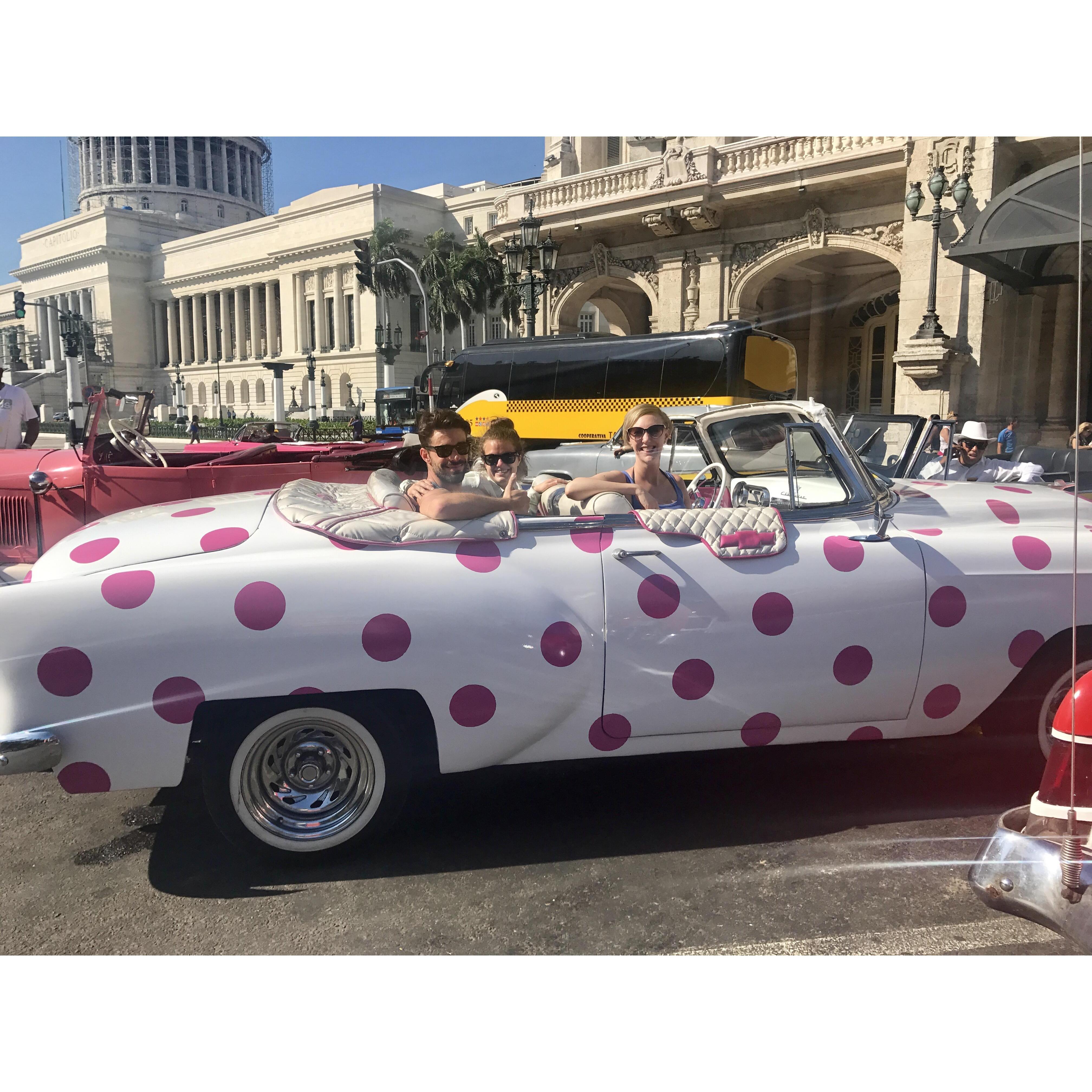 Our ride to the beach, Havana, Cuba (February 2017)