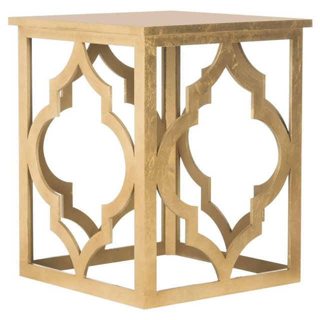 Safavieh American Homes Collection Milo Silver Leaf Trellis End Table
