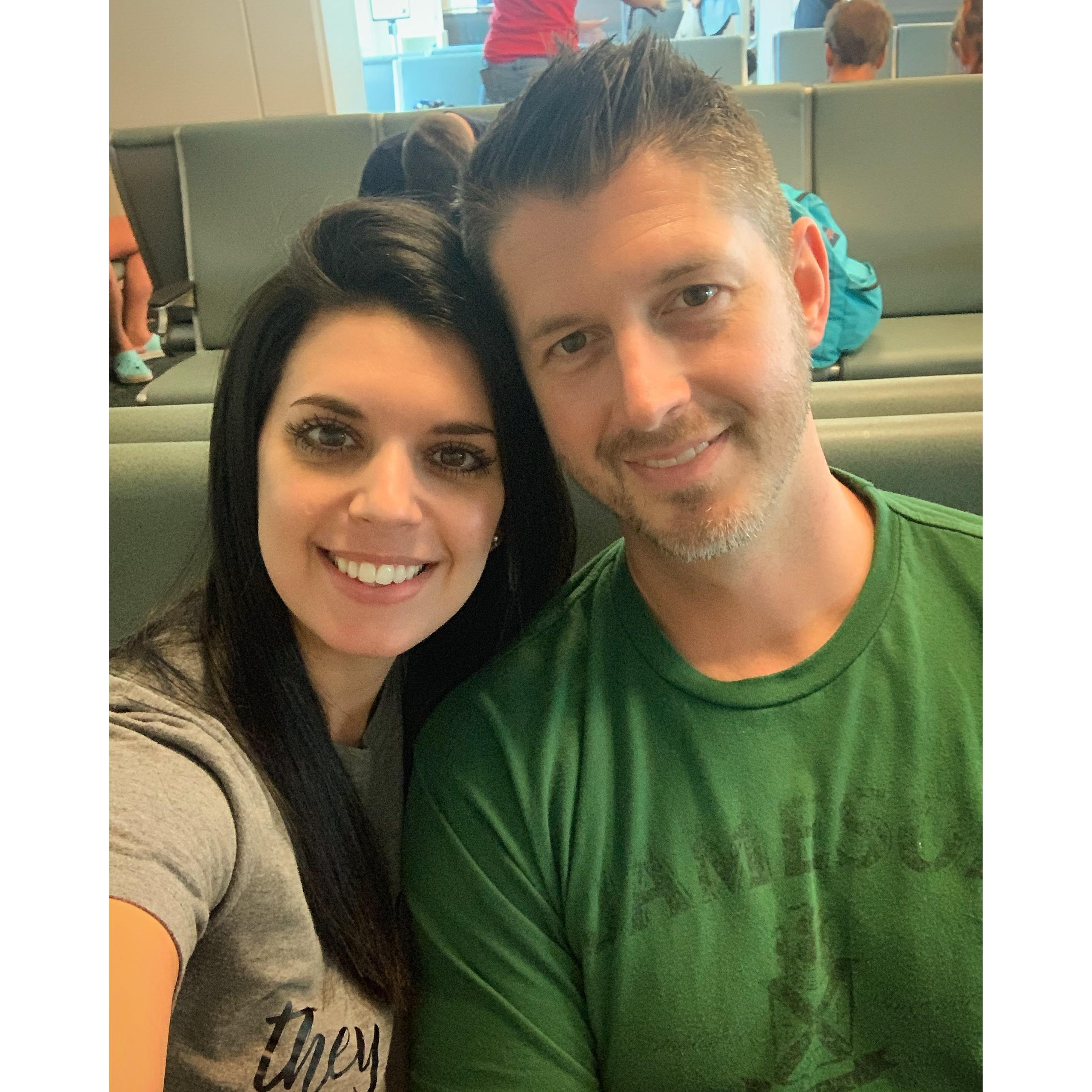 Airport on the way to Italy! SO EXCITED!