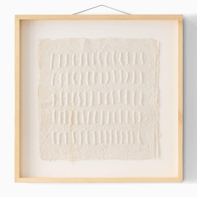 Textured Paper Wall Art Version II, White, 28.75"W x 34.5"H